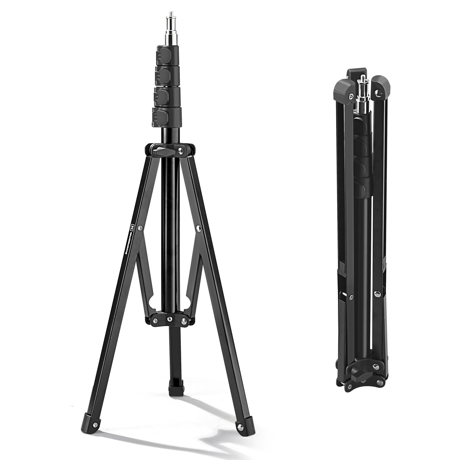 Protable reverse folding light stand 